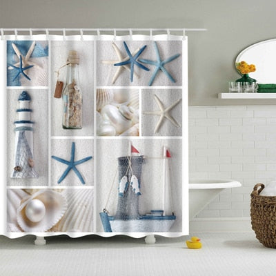 Washable Bath Decor Shower Curtains
