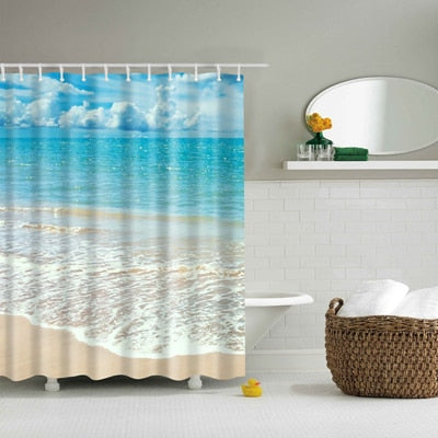 Washable Bath Decor Shower Curtains