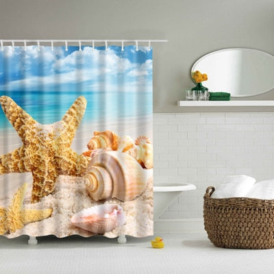 Washable Bath Decor Shower Curtains