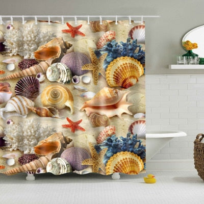 Washable Bath Decor Shower Curtains