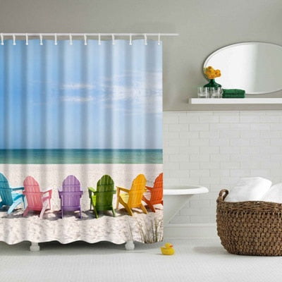 Washable Bath Decor Shower Curtains