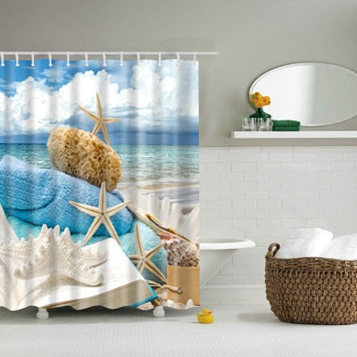 Washable Bath Decor Shower Curtains