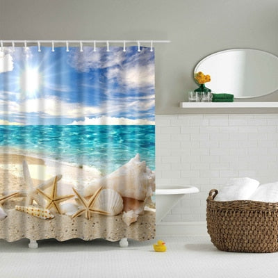 Washable Bath Decor Shower Curtains