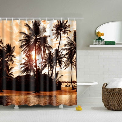 Washable Bath Decor Shower Curtains