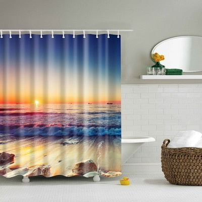 Washable Bath Decor Shower Curtains