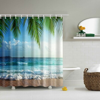 Washable Bath Decor Shower Curtains