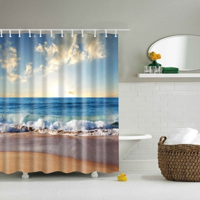 Washable Bath Decor Shower Curtains