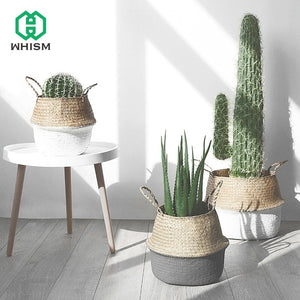 Storage Basket Rattan Straw