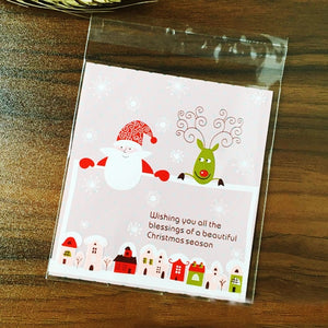 25Pcs/lot Cute Cartoon Gifts Bags Christmas