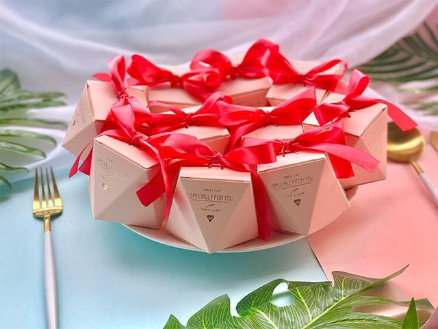 New Pink/Red/Bule Diamond Shape Baby Shower
