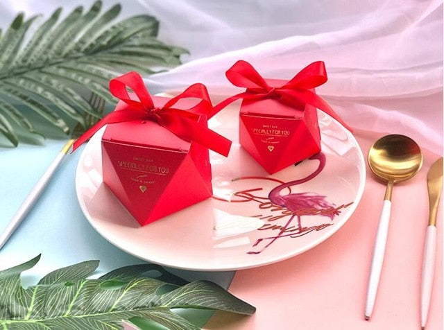 New Pink/Red/Bule Diamond Shape Baby Shower