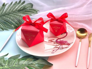 New Pink/Red/Bule Diamond Shape Baby Shower