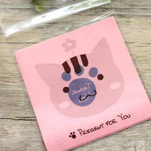 50Pcs Cute Big Teech Mouth Monster Plastic Bag