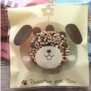 50Pcs Cute Big Teech Mouth Monster Plastic Bag