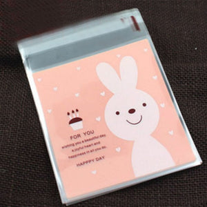 50Pcs Cute Big Teech Mouth Monster Plastic Bag