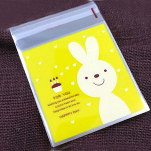 50Pcs Cute Big Teech Mouth Monster Plastic Bag