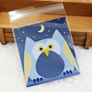 50Pcs Cute Big Teech Mouth Monster Plastic Bag