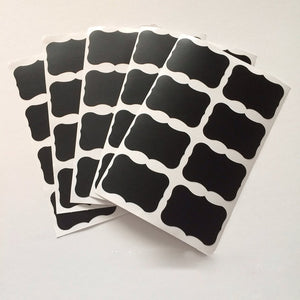 36pcs/set 5x3.5cm Erasable Blackboard Sticker Craft Kitchen