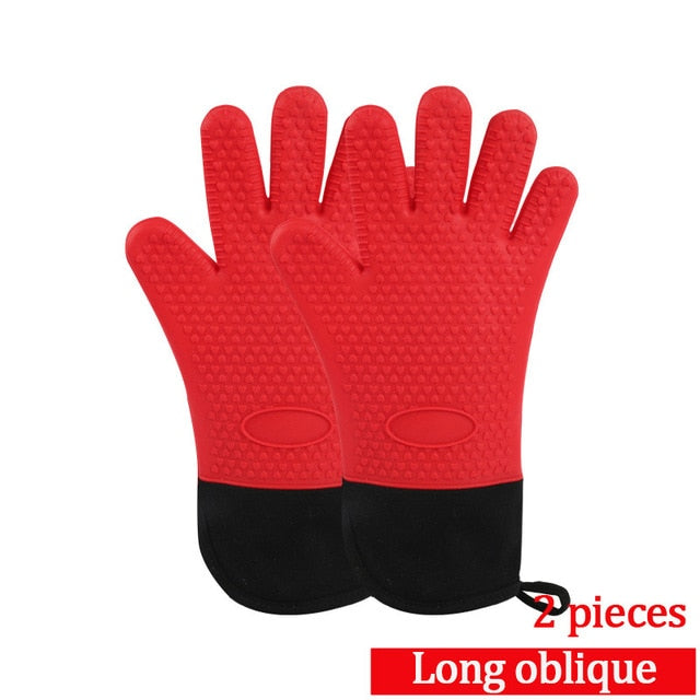 2pcs  Resistant Silicone Glove BBQ Grill
