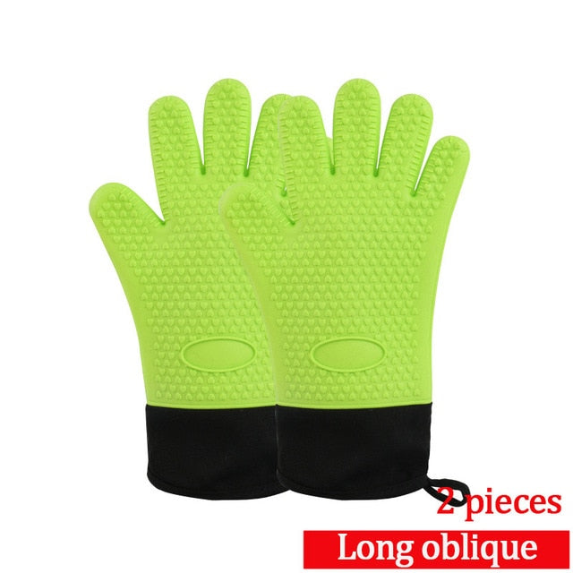 2pcs  Resistant Silicone Glove BBQ Grill