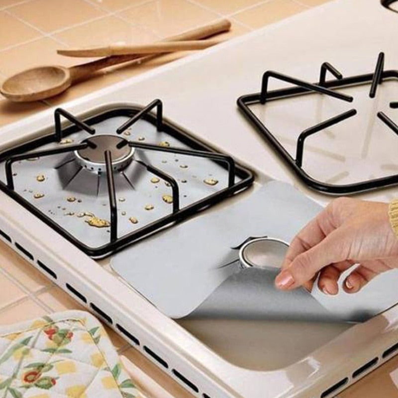 4pcs/set Gas Stove Cooker Protectors Cover/liner