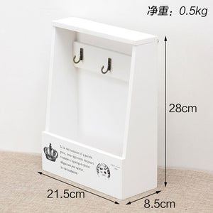 Retro Wall Mounted Wooden Box Organizer