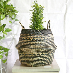 Storage Basket Rattan Straw