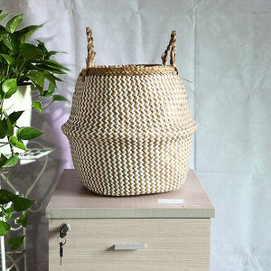 Storage Basket Rattan Straw