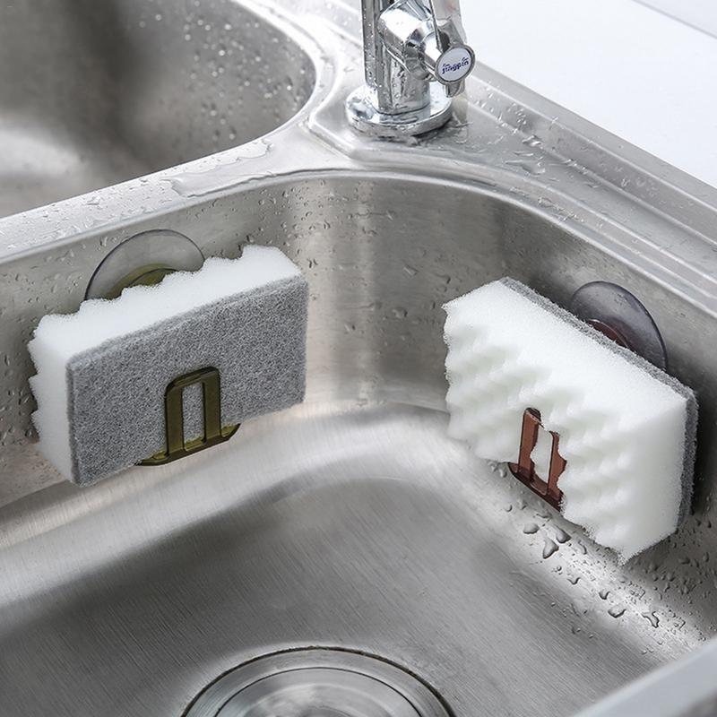 High Quality ABS PVC Suction Cup Sink Drain Rack Sponge