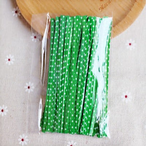 100 pcs/lot 9 cm plastic bag tie cookies diy Gift Bag