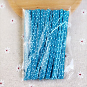 100 pcs/lot 9 cm plastic bag tie cookies diy Gift Bag