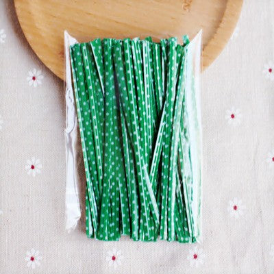 100 pcs/lot 9 cm plastic bag tie cookies diy Gift Bag