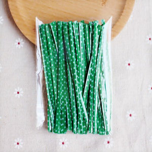 100 pcs/lot 9 cm plastic bag tie cookies diy Gift Bag