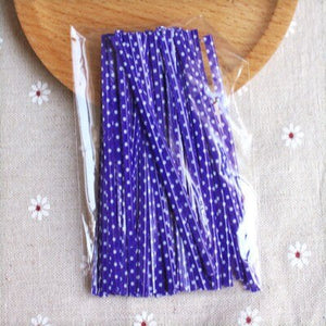 100 pcs/lot 9 cm plastic bag tie cookies diy Gift Bag