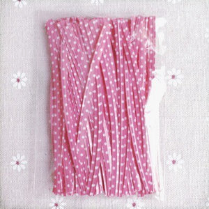100 pcs/lot 9 cm plastic bag tie cookies diy Gift Bag