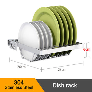304 Stainless Steel Kitchen Shelf Rack Drying Drain Storage
