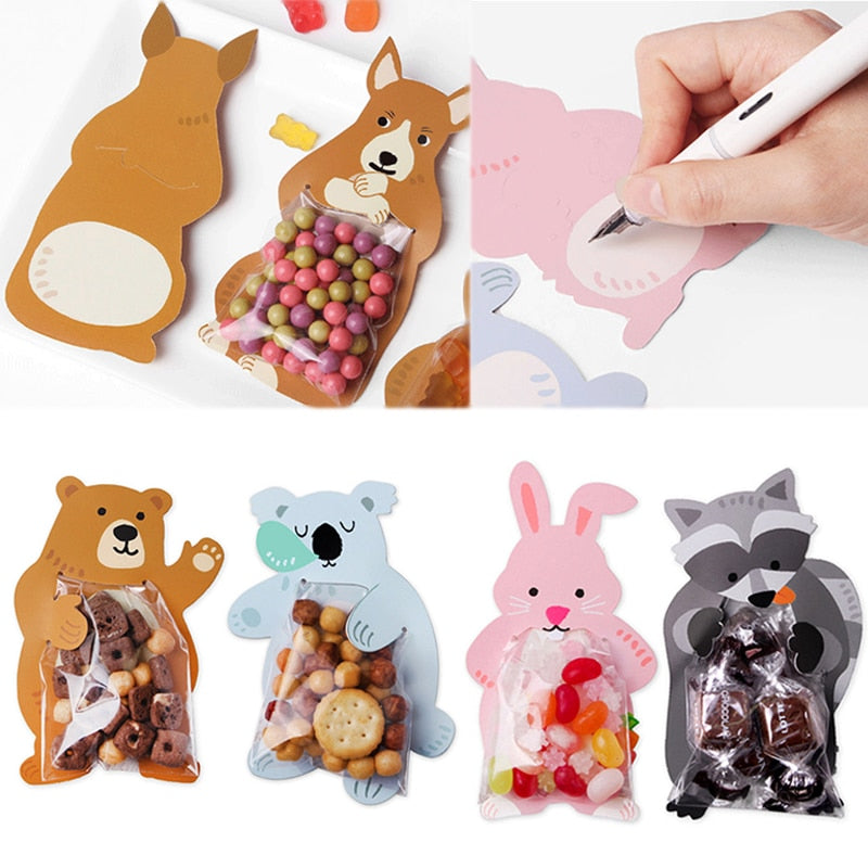 Animal 10pcs/lot Baby Shower Birthday Party Cute Gift Bags
