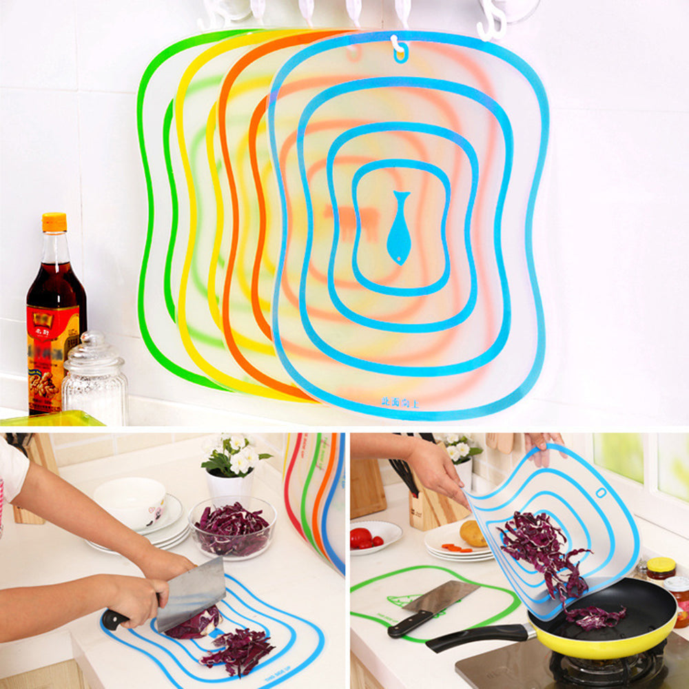 1pc Plastic Chopping Board Non-slip Frosted