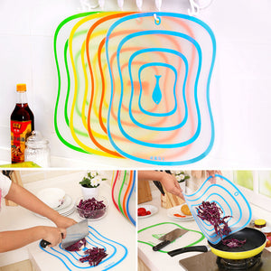 1pc Plastic Chopping Board Non-slip Frosted