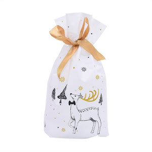 5/10 pcs Candy Cookies Gift Bags With Ribbon Snack