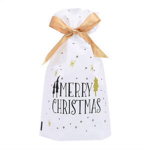 5/10 pcs Candy Cookies Gift Bags With Ribbon Snack