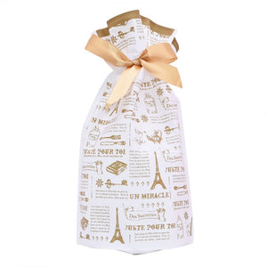 5/10 pcs Candy Cookies Gift Bags With Ribbon Snack