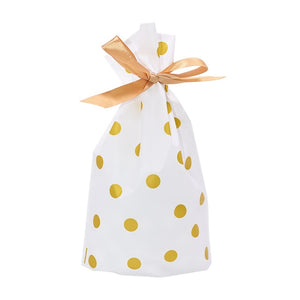 5/10 pcs Candy Cookies Gift Bags With Ribbon Snack