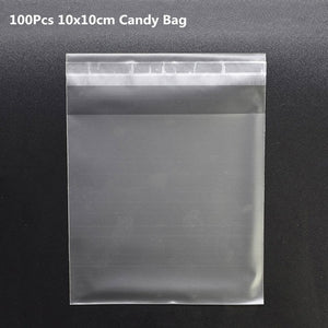 50/100Pcs Plastic Bags Thank you Cookie&Candy Bag