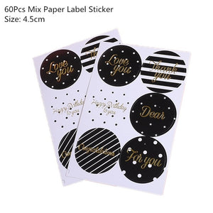 50/100Pcs Plastic Bags Thank you Cookie&Candy Bag