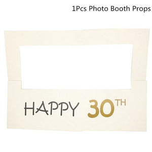 30th/50th/60th Happy Birthday Photo Booth Prop Anniversary Birthday Party