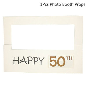 30th/50th/60th Happy Birthday Photo Booth Prop Anniversary Birthday Party