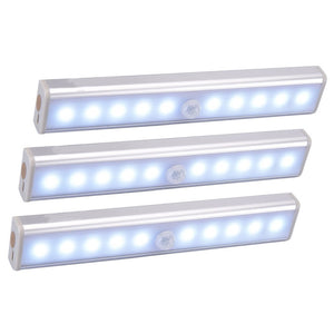 Wireless LED Under Cabinet Light PIR Motion Sensor Lamp 6/10