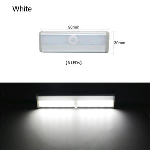 Wireless LED Under Cabinet Light PIR Motion Sensor Lamp 6/10