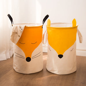 New Durable Kids Toy Storage Basket couples arctic fox Washing